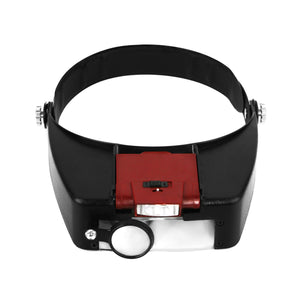DK15001 - Hands free multifunctional head magnifying loupe with light
