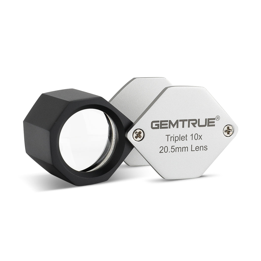 DK16001 - Diamond Loupe Triplet 20.5mm 10x Silver & Black