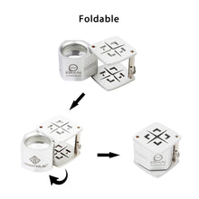 Load image into Gallery viewer, DK16010-B- Customizable Diamond Loupe Triplet 20.5mm 10x Black &amp; Satin
