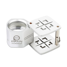 Load image into Gallery viewer, DK16010-B- Customizable Diamond Loupe Triplet 20.5mm 10x Black &amp; Satin
