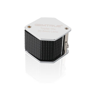 DK18008 - Diamond Loupe 20.5mm 10x Triplet Loupes with Rubber-grip Chrome
