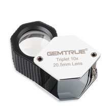 Load image into Gallery viewer, DK18008 - Diamond Loupe 20.5mm 10x Triplet Loupes with Rubber-grip Chrome

