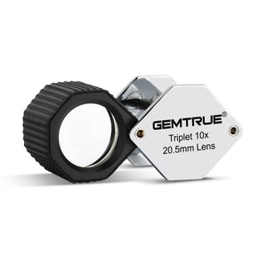 DK18009 - Diamond Loupe 20.5mm 10x Triplet Loupes with Rubber-grip Satin