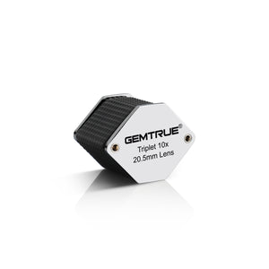 DK18009 - Diamond Loupe 20.5mm 10x Triplet Loupes with Rubber-grip Satin