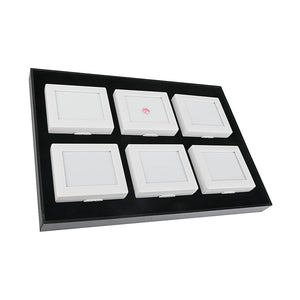 Large Self-Stand Diamond Display Box Tray Set – 6-Piece for Elegant Jewelry Presentation DK21624L-6