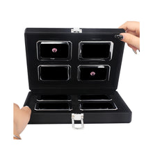 Load image into Gallery viewer, Diamond Display Boxes in a Luxurious Lockable Booklet Carry Case DK21665-8N
