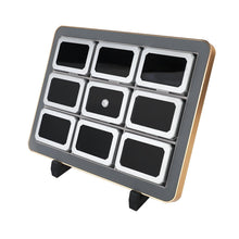 Load image into Gallery viewer, Deluxe Diamond Display Box Set | Premium Jewelry Organizer with Gold Frame DK21665-9G
