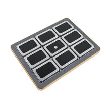 Load image into Gallery viewer, Deluxe Diamond Display Box Set | Premium Jewelry Organizer with Gold Frame DK21665-9G

