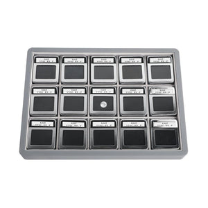 Diamond Display Box with logo inter-changeable stone details card DK21671-15G