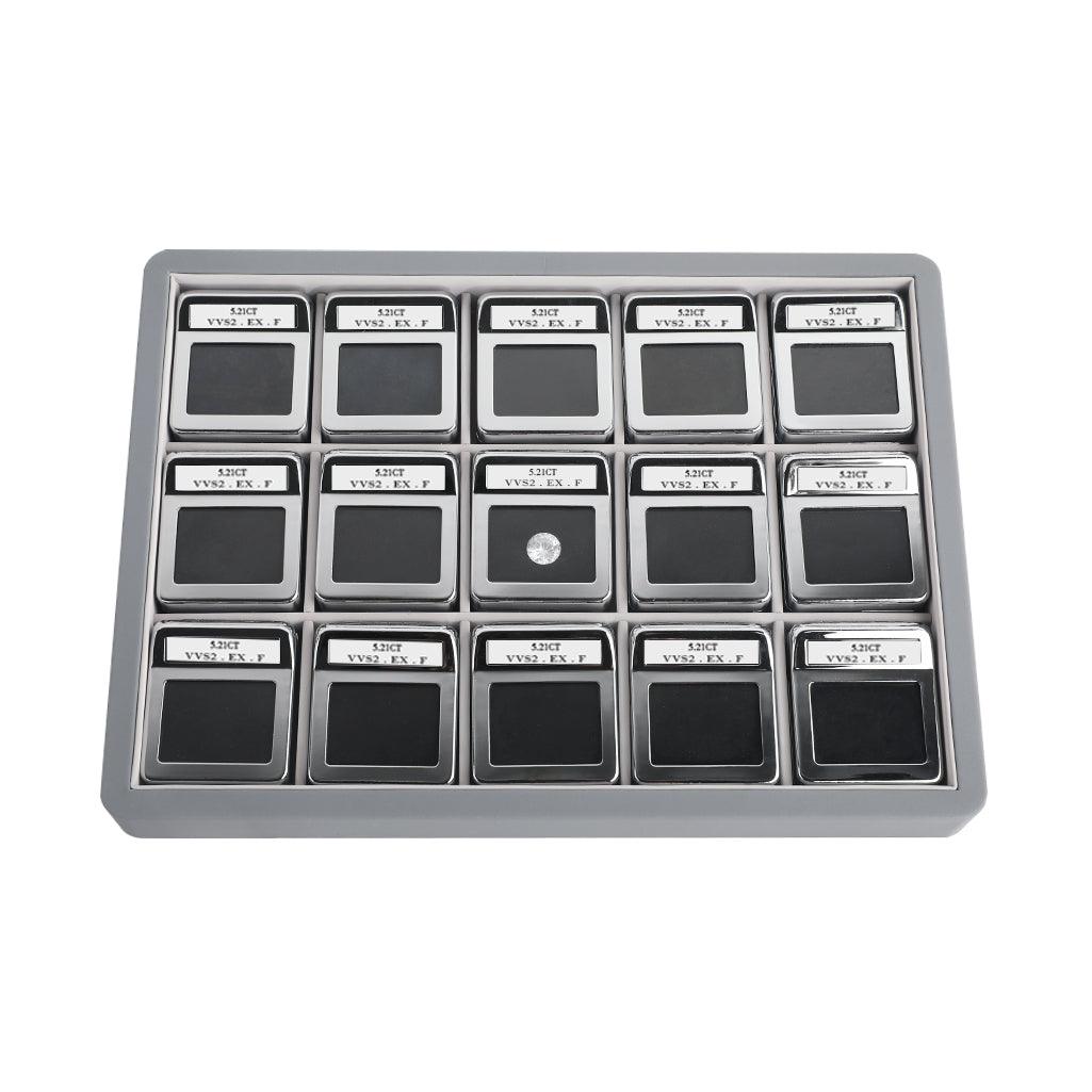 Diamond Display Box with logo inter-changeable stone details card DK21671-15G