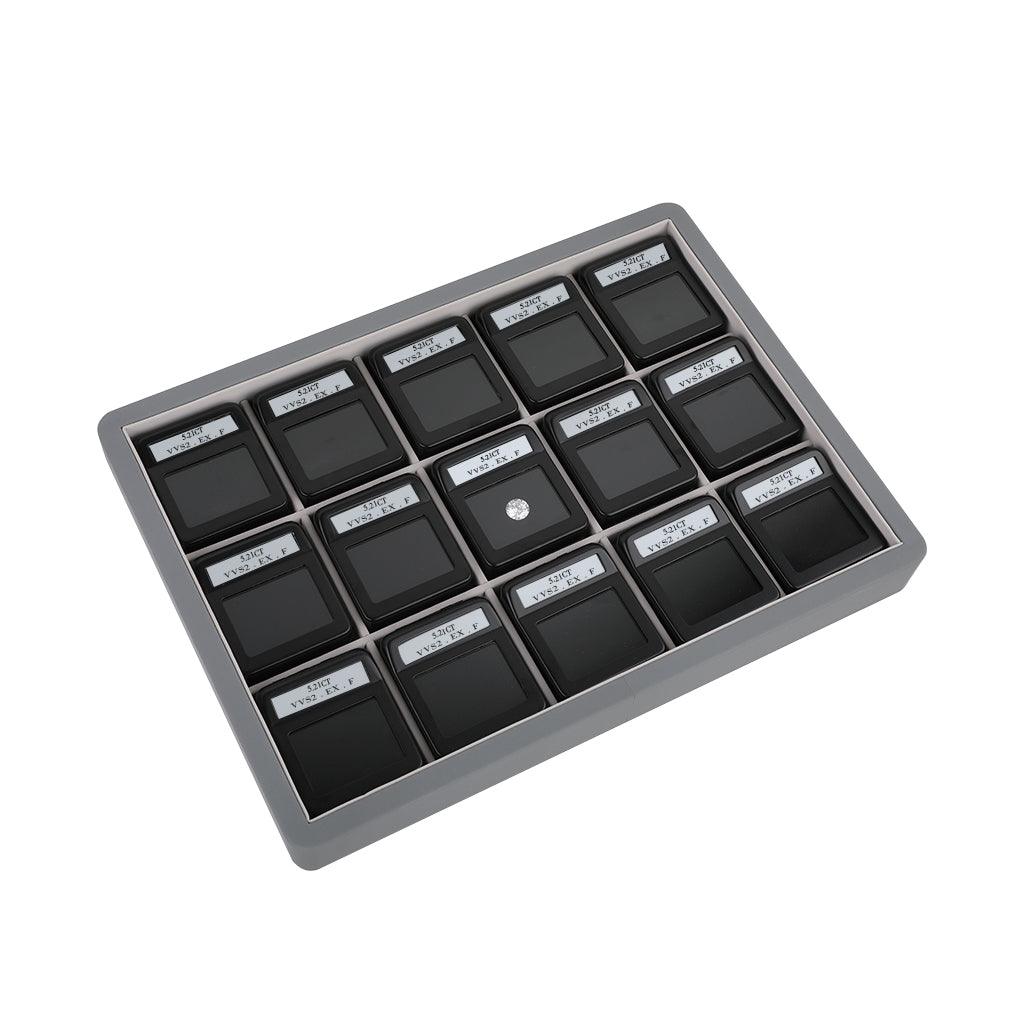 Diamond Display Box with logo inter-changeable stone details card DK21671-15G