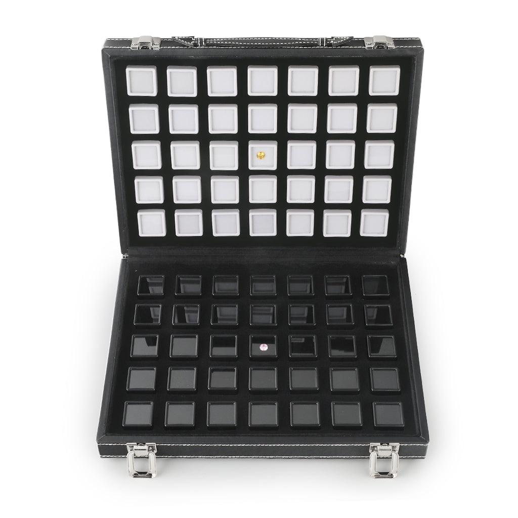 Gem Display Boxes in a Luxurious Lockable Carry Case DK21675-70