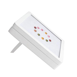 Large Wooden Gemstone Display Box – Deluxe Design with Built-In Stand for Professionals DK21676-XL