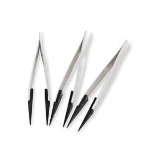DK2504 - Plastic Tip Diamond Tweezers - Precision Tools for Jewelers