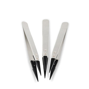 DK2504 - Plastic Tip Diamond Tweezers - Precision Tools for Jewelers