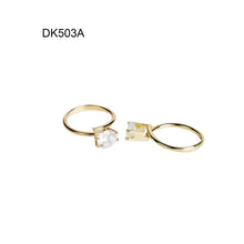 Load image into Gallery viewer,  Small Diamond Holder Adjustable Ring
