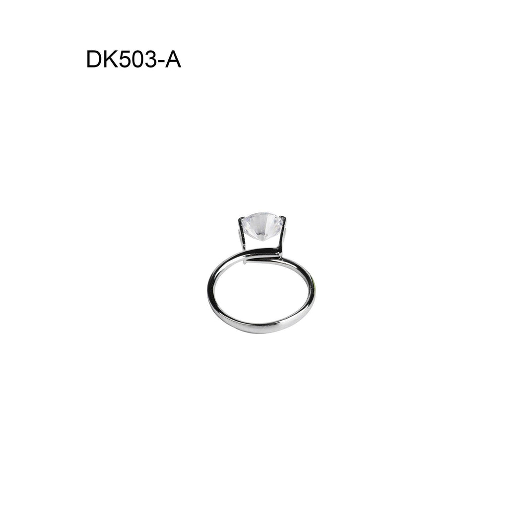 DK503 - Small Diamond Holder Adjustable Ring for Loose Gemstones
