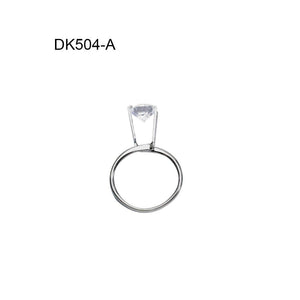 Large Diamond Holder Adjustable Ring 