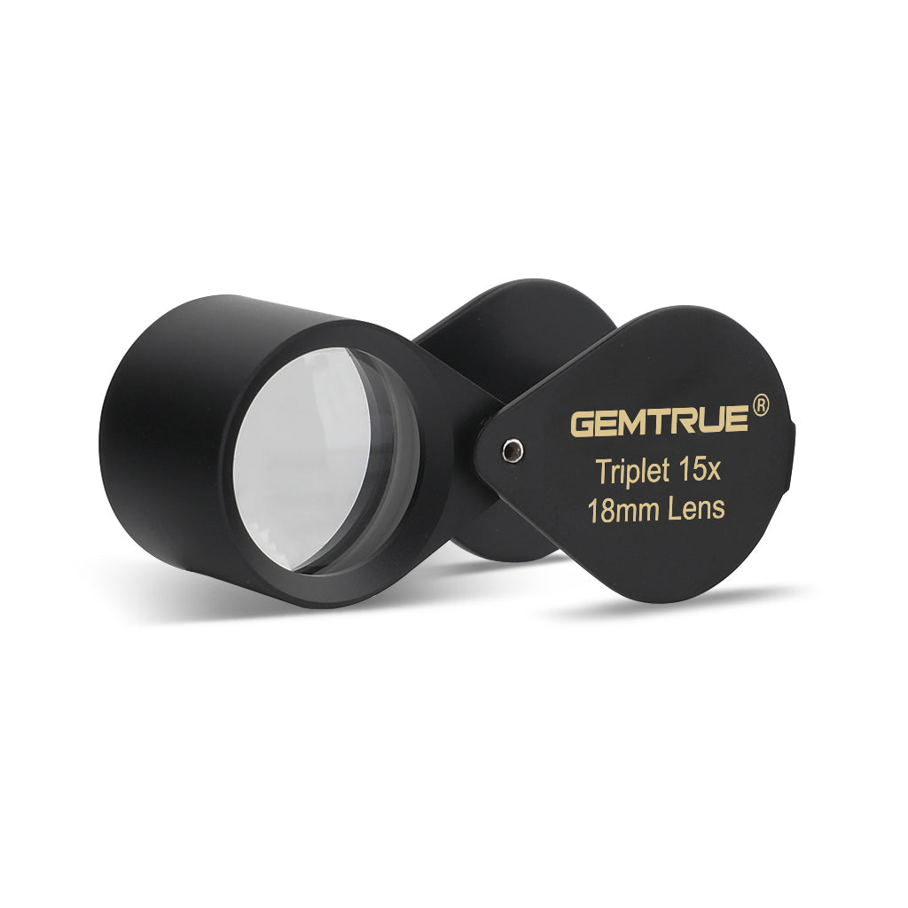 DK703002- Diamond Loupe High Power Triplet 15x 18mm Black