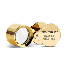 Load image into Gallery viewer, DK96001 - Diamond Loupe 18mm 10x Triplet Gold
