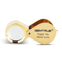 Load image into Gallery viewer, DK96001 - Diamond Loupe 18mm 10x Triplet Gold
