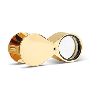 DK96001 - Diamond Loupe 18mm 10x Triplet Gold