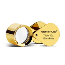 Load image into Gallery viewer, DK96001 - Diamond Loupe 18mm 10x Triplet Gold
