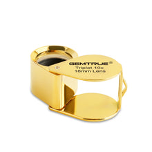Load image into Gallery viewer, DK96001 - Diamond Loupe 18mm 10x Triplet Gold
