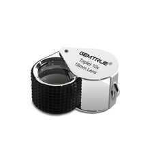 Load image into Gallery viewer, DK98003 - Diamond Loupe Triplet 10x 18mm with rubber-grip Chrome &amp; Black
