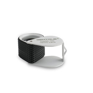 DK98004 - Diamond Loupe Triplet 10x 18mm with rubber-grip Pearl & Black
