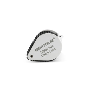 DK98004 - Diamond Loupe Triplet 10x 18mm with rubber-grip Pearl & Black