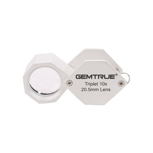 Diamond Loupe Triplet 20.5mm 10x Pearl - GemTrue