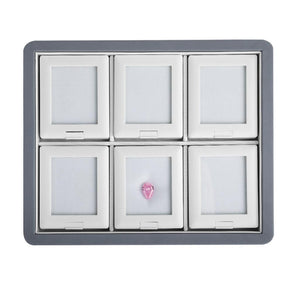 DK21624-6N Self-Standing Diamond Display Boxes in Luxury Tray Set - GemTrue