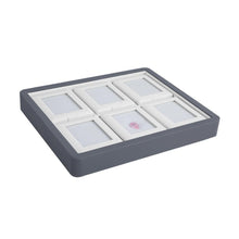 Load image into Gallery viewer, DK21624-6N Self-Standing Diamond Display Boxes in Luxury Tray Set - GemTrue
