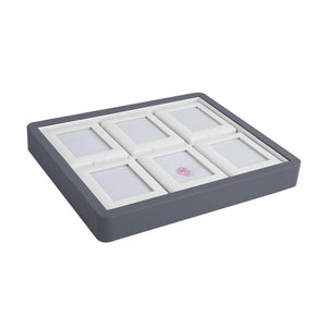 DK21624-6N Self-Standing Diamond Display Boxes in Luxury Tray Set - GemTrue