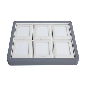 DK21624-6N Self-Standing Diamond Display Boxes in Luxury Tray Set - GemTrue