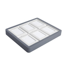 Load image into Gallery viewer, DK21624-6N Self-Standing Diamond Display Boxes in Luxury Tray Set - GemTrue
