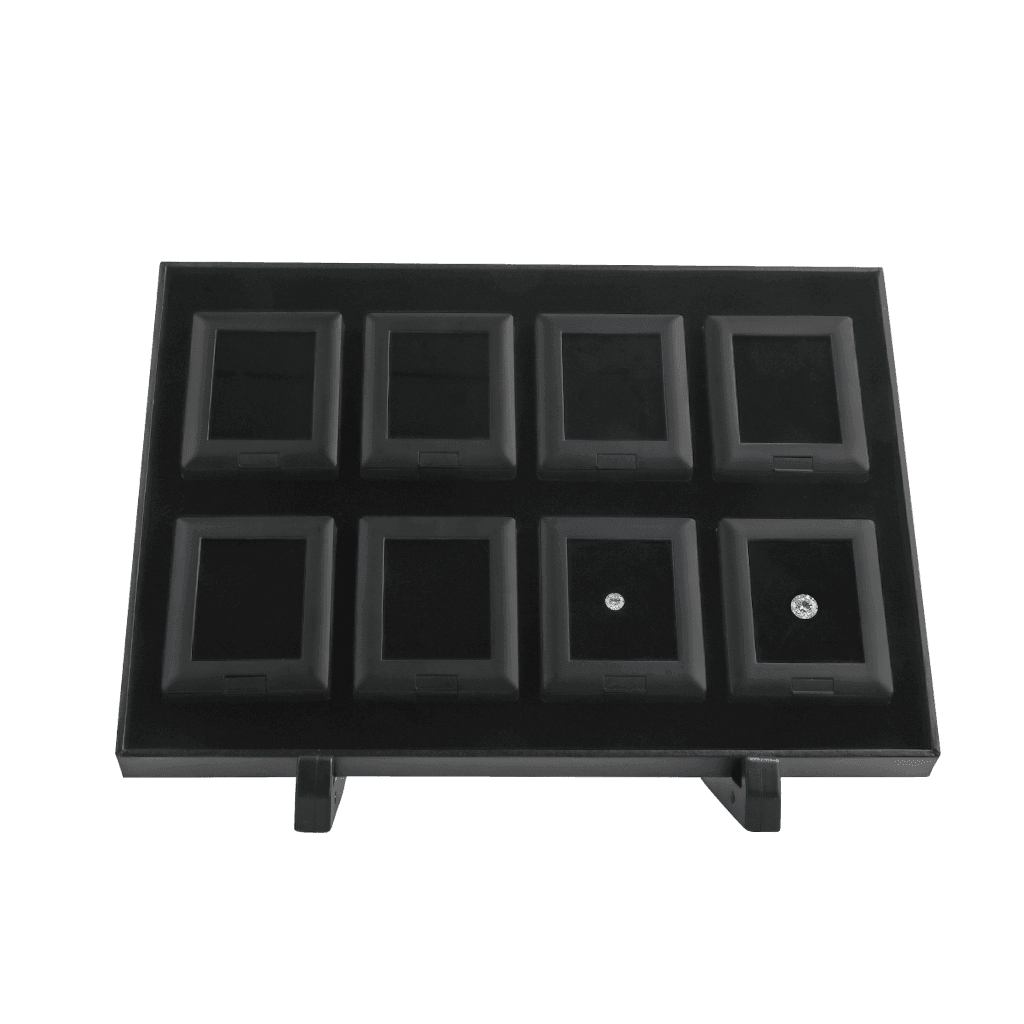 DK21624-8N Self-Standing Gemstone Display Boxes Tray Set - GemTrue