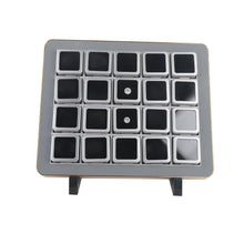 Load image into Gallery viewer, Deluxe Diamond Display Box Set with Gold Frame – 20 Boxes, Reversible Cushions DK21663-20G
