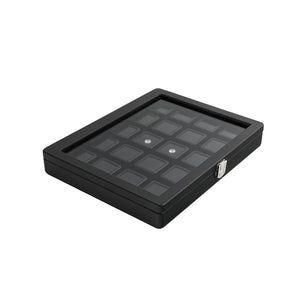 DK21663-20W Diamond Boxes in a Luxurious Lockable Carry Case with viewing window - GemTrue