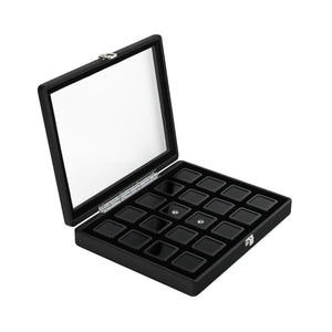 DK21663-20W Diamond Boxes in a Luxurious Lockable Carry Case with viewing window - GemTrue