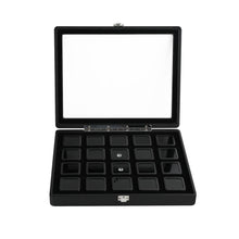 Load image into Gallery viewer, DK21663-20W Diamond Boxes in a Luxurious Lockable Carry Case with viewing window - GemTrue
