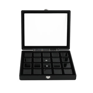 DK21663-20W Diamond Boxes in a Luxurious Lockable Carry Case with viewing window - GemTrue