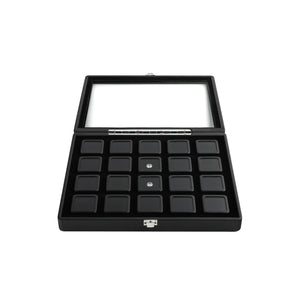 DK21663-20W Diamond Boxes in a Luxurious Lockable Carry Case with viewing window - GemTrue