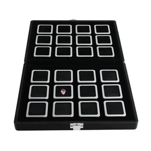 DK21663-24N Diamond Display Boxes in a Luxurious Lockable Case - GemTrue