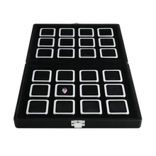 Load image into Gallery viewer, DK21663-24N Diamond Display Boxes in a Luxurious Lockable Case - GemTrue
