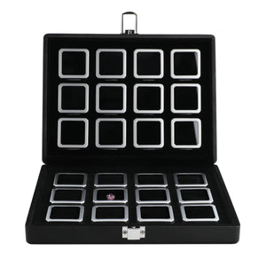 DK21663-24N Diamond Display Boxes in a Luxurious Lockable Case - GemTrue