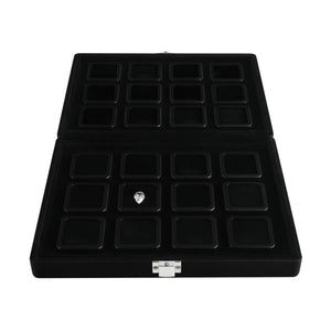 DK21663-24N Diamond Display Boxes in a Luxurious Lockable Case - GemTrue