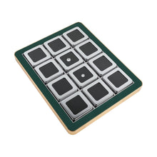 Load image into Gallery viewer, Deluxe Diamond Display Box Set - Luxury Tray with 12 Metal Boxes for Gemstone &amp; Jewelry Display DK21664-12G
