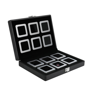 DK21664-12N Diamond Display Boxes in a Luxurious Lockable Case - GemTrue